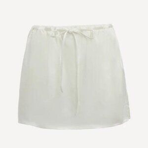 WYLD BLUE Women's Flowy Skirt Size M In White
